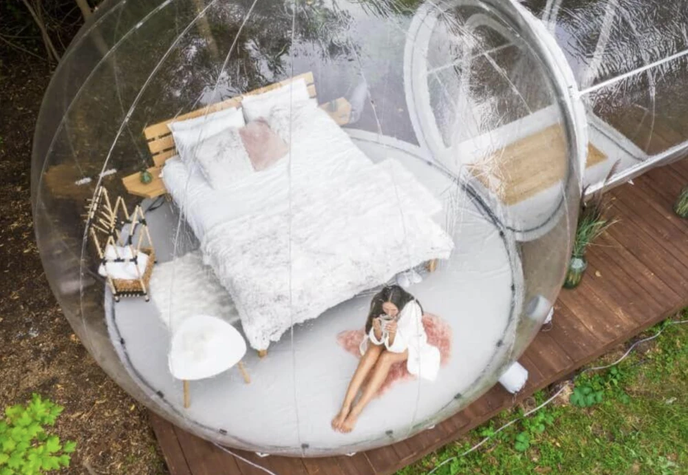 bubble tent stargazing